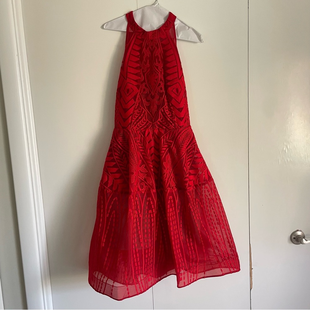 Bronx & Banco Red cocktail dress , size Medium